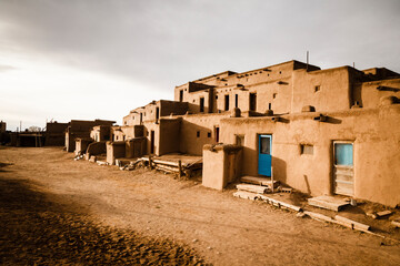 Old structures in Taos Pueblo