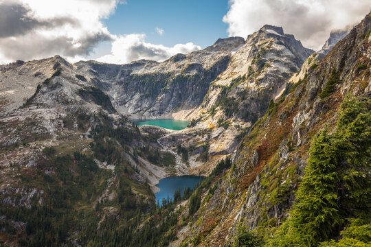 Thornton Lakes and Trappers Peak in North Cascades National Park