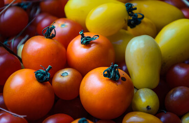 Fresh Tomatoes Close Up Food Background