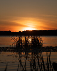 sunset on the Ottawa river