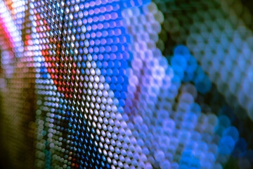 CloseUp LED blurred screen. LED soft focus background. abstract background ideal for design.
