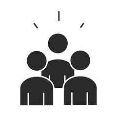 people team community and partnership silhouette icon