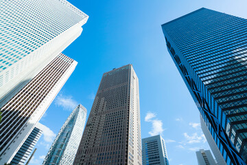 Fototapeta na wymiar 東京 新宿 高層ビル群　2020年9月
