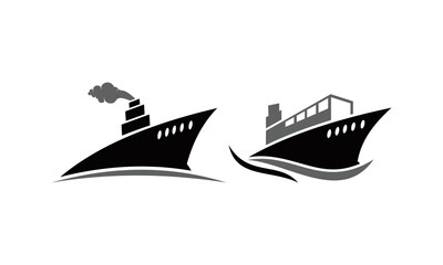 ocean cargo ship vector