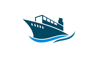 ship cargo vector logo