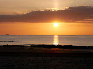 coucher de soleil sur Pornichet