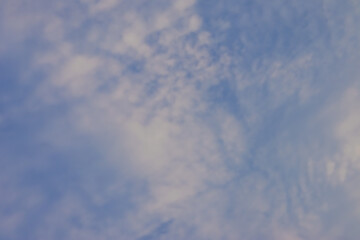 blue sky with clouds in morning