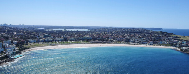 View of Bondi Beach Sydney NSW Australia