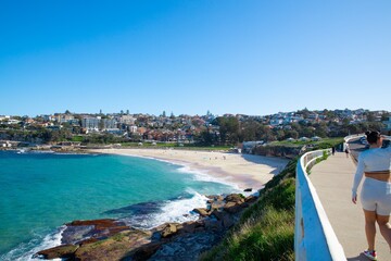 View of Bronte Beach Sydney NSW Australia