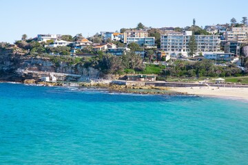 View of Bronte Beach Sydney NSW Australia