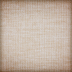 Brown sackcloth texture or background and empty space.