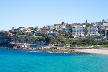 View of Bronte Beach Sydney NSW Australia