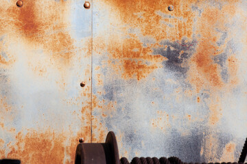 Abstract rust on weathered metal