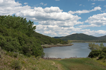 Fototapeta na wymiar Recreational lake and reservoir in the Rocky Mountains of western Colorado
