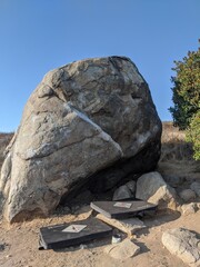21 Point Boulder in Santee Bouldering area in California