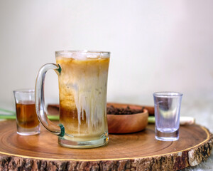 Traditional coffee lattee spices from Indonesia