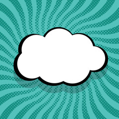 Comic text speech bubble vector