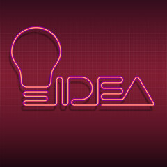 Lamp Idea Logo, Idea Logo, Idea text