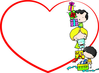 vector cartoon Happy Children's Day background