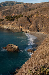 Fototapeta na wymiar Monterey County coast at the golden hour