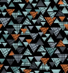 Vector pattern illustration in geometric style with texture.