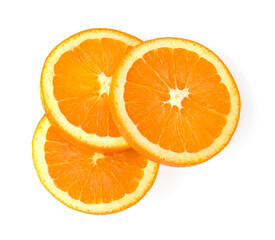 Orange slice isolated on white background