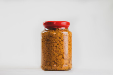 a glass jar filled with Sweets