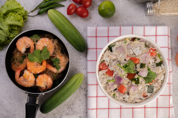 Baked Shrimp with Glass Noodles.