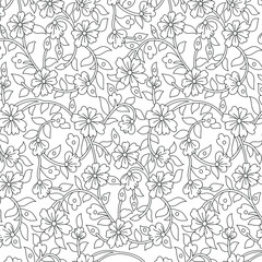 Fototapeta premium traditional Indian paisley pattern on outline 