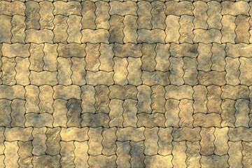 brick concrete tile design