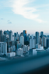 Fototapeta na wymiar PANAMA CITY, PANAMA - The skyline of Panama City 