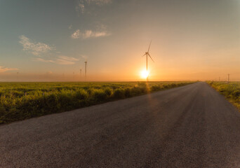 Wind farm in southeastern Mexico