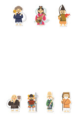 七福神の年賀状デザイン