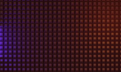 Fototapeta premium geometrical brown abstract background with squares 3D computer generated 