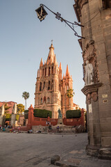 Parroquia de San Miguel de Allende, en el centro de México. Esta ciudad es considerada una de las...