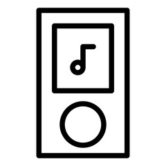 Music line style icon. suitable for the needs of your creative project