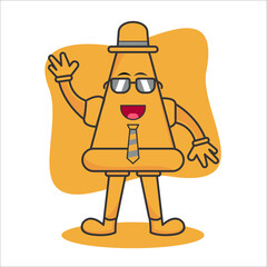 Brown cartoon as a successful entrepreneur