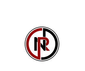 Letter n and r logo design template