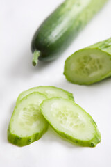 Naklejka na ściany i meble slice of cucumber