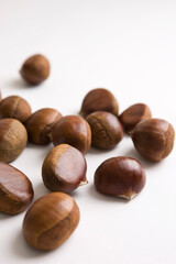 a lot of chestnut