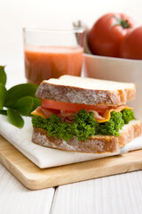 fresh healthy sandwich