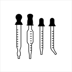 Eye Dropper Icon, Pasteur Pipette