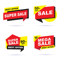 Collection of sale banner design