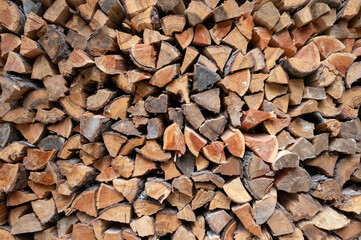 stacked wood