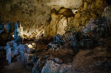 Inside a cave somewhere in Thailand