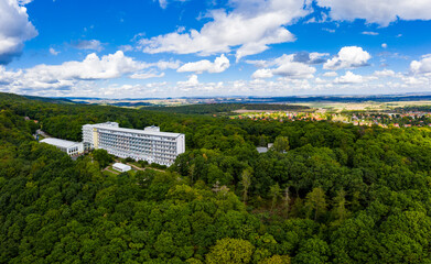 Fototapeta na wymiar Luftbilder aus Bad Suderode Harz paracelsus klinik