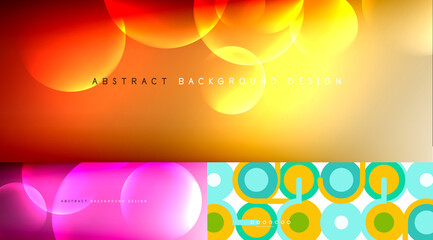 Minimalistic designs, creative concepts, vector geometric abstract background set
