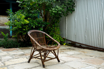 old chair in the garden 