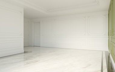 empty room, interior visualization, 3D illustration