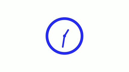 12 hours counting down clock icon on white background